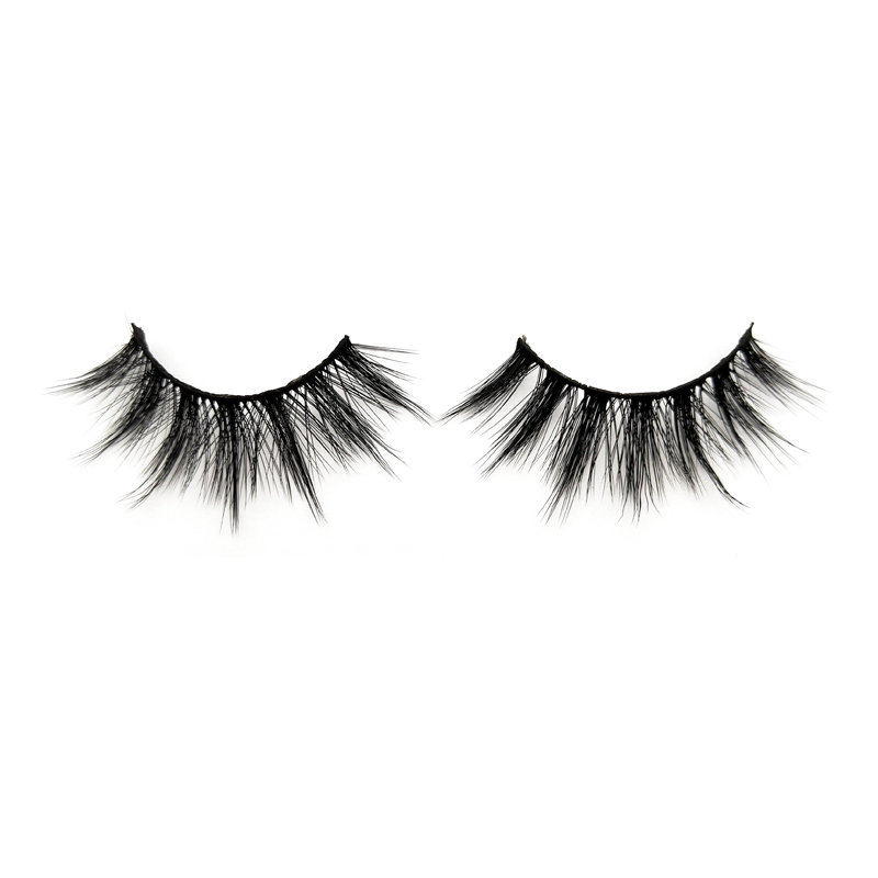  3D Artificial Faux Mink false eyelash manual super thick cross false eyelash  JH46